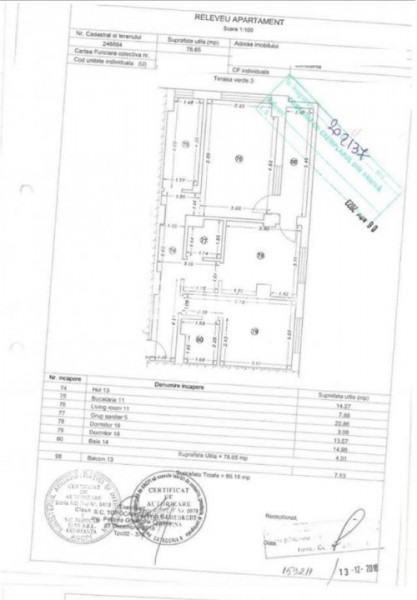 Apartament 3 Camere - Tomis Plus - Etaj 1 - Optional Loc Parcare Subteran
