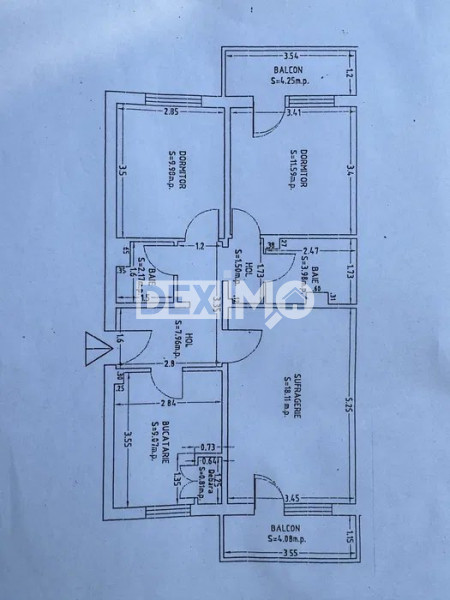 Apartament 3 Camere - Zona Dacia Scoala Spectrum - Mobilat Complet