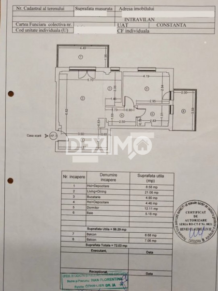 Apartament 2 Camere Spatios - Tomis Plus - Parter - Mobilat Complet