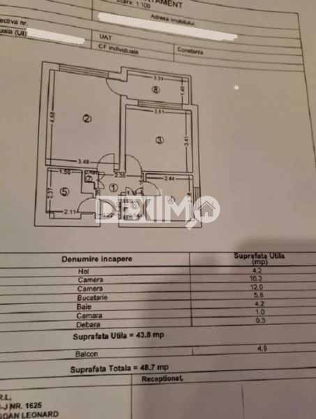 Apartament 2 Camere - Tomis I - Spitalul Judetean - Etaj 2 - Centrala Pe Gaze