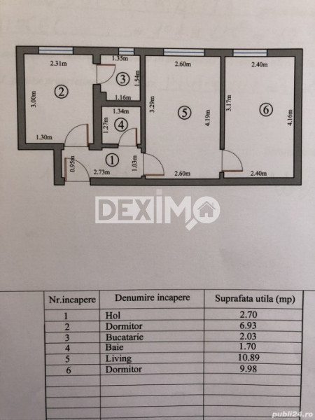 Apartament 3 Camere - Tomis Nord - Brotacei - Mobilat Complet