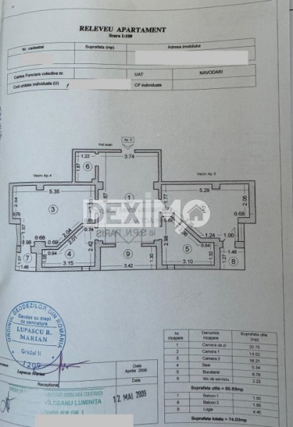 MAMAIA NORD-LIDL APARTAMENT CU 3 CAMERE MOBILAT