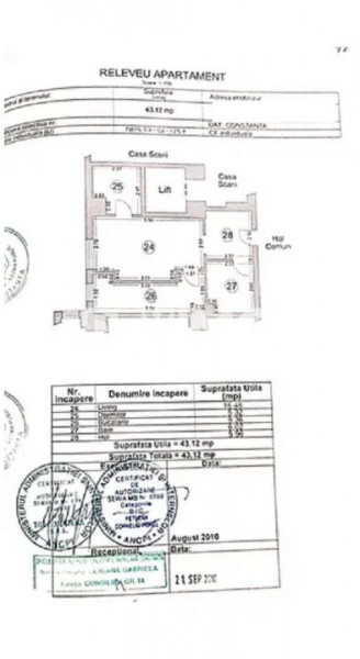 Apartament 2 Camere - Tip Studio - Bloc Nou - Mobilat Complet