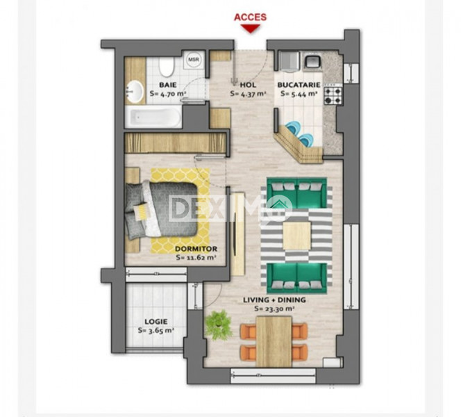 Apartament 2 Camere - Mamaia Nord - Onix Blue - La 50 M De Plaja