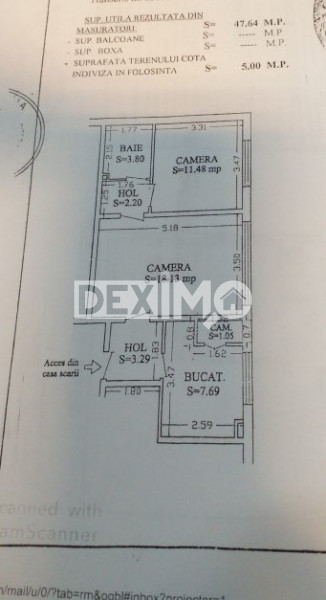 TOMIS II-MIRCEA - APARTAMENT CU 2 CAMERE CENTRALA GAZE
