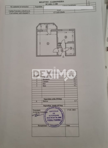 Garsoniera Decomandata - I.C. Bratianu - Mobilata - Centrala Pe Gaze