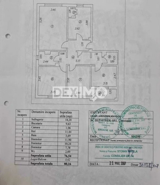 Apartament 4 Camere - Km 5 - Etaj 2 - Centrala Pe Gaze