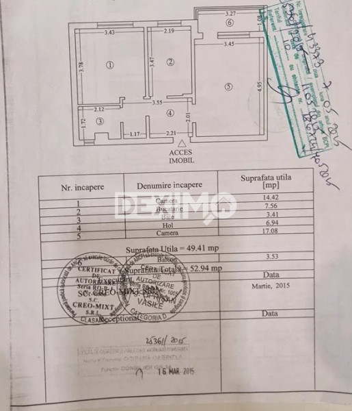 Apartament 2 Camere Decomandate - Casa De Cultura - Mobilat -  Gaze La Usa