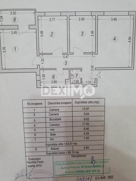 OCAZIE!!! TOMIS 3 APARTAMENT 3 CAMERE MOBILAT CENTRALA GAZE