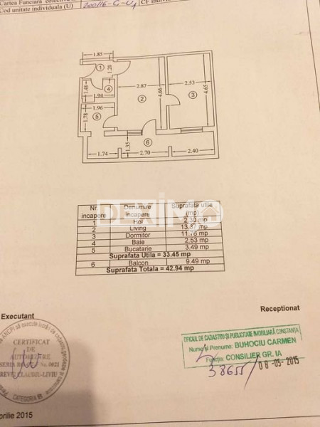 Apartament 2 Camere  Semidecomandate - Zona Inel II - Parter - Balcon