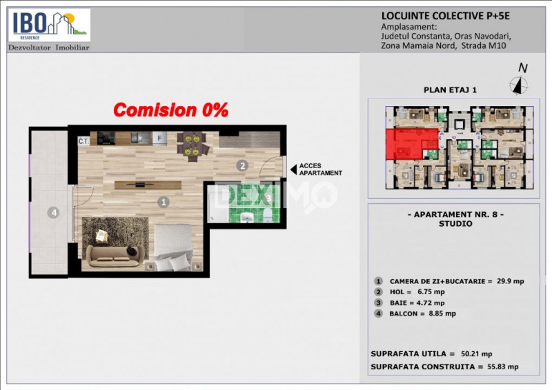 Studio - Mamaia Nord - IBO RESIDENCE M10