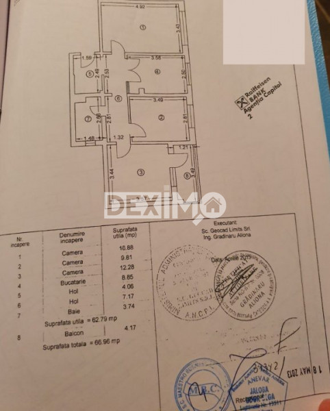 Apartament 3 Camere - Inel II - Etaj 1 - Mobilat