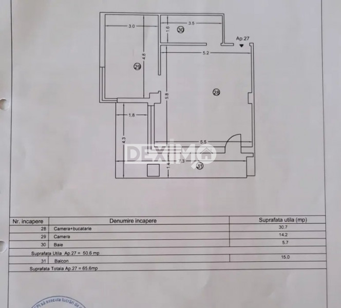 Apartament 2 Camere - Statiunea Mamaia - Zona Hotel Dorna - Vedere Frontala Lac