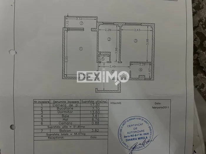 TOMIS NORD AP CU 2 CAMERE CLASIC CONDUCTA GAZE PE SCARA