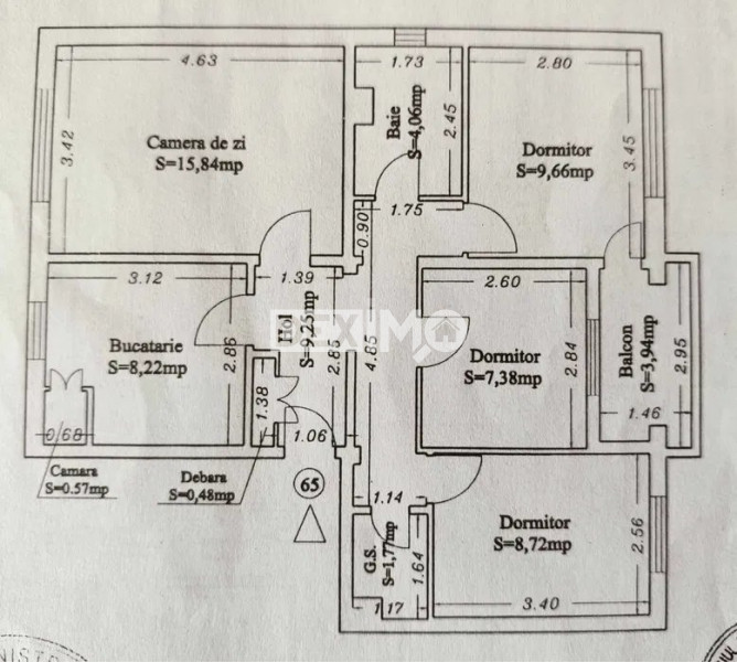 Apartament 4 Camere - Inel II - Scoala 39 - Etaj 2 - Mobilat - Centrala Pe Gaze