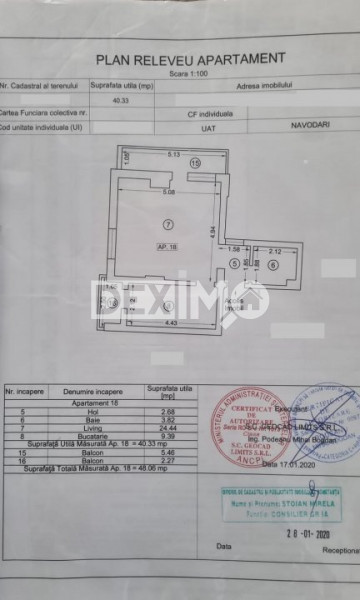 Apartament 2 camere-Mamaia Nord-Complet utilat