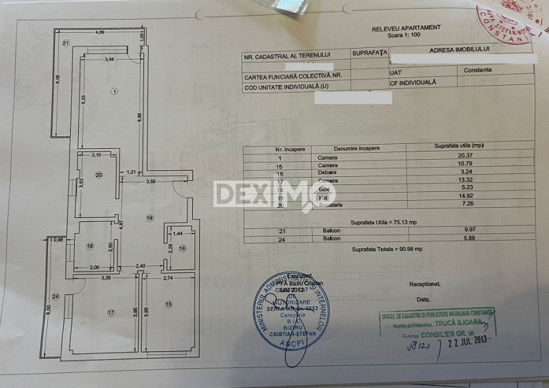 Apartament 3 Camere - Tomis Plus - Etaj 2 - Mobilat Complet - Loc Parcare