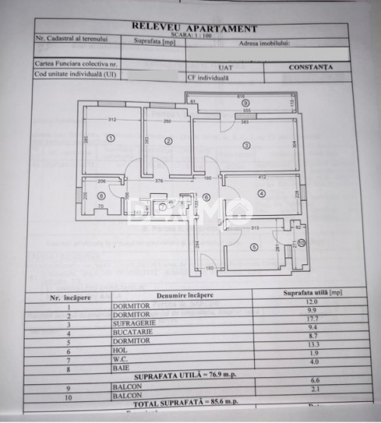 Apartament 4 Camere - Zona Victoria - Etaj 1 - Centrala Pe Gaze