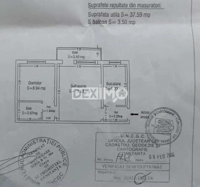 Apartament 2 Camere Calsic - Casa Cultura - Etaj 3 - Gaze Pe Scara