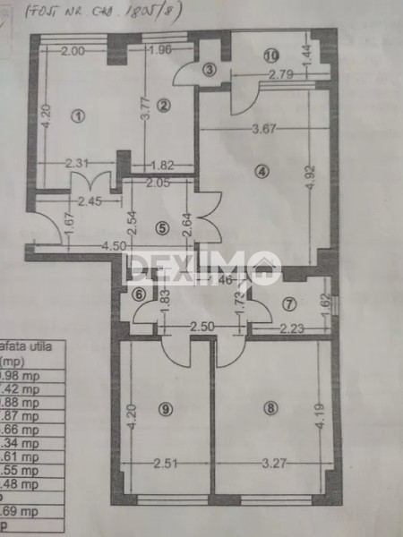 Apartament 4 Camere - Casa De Cultura - Etaj 2 - Mobilat - Centrala Gaze