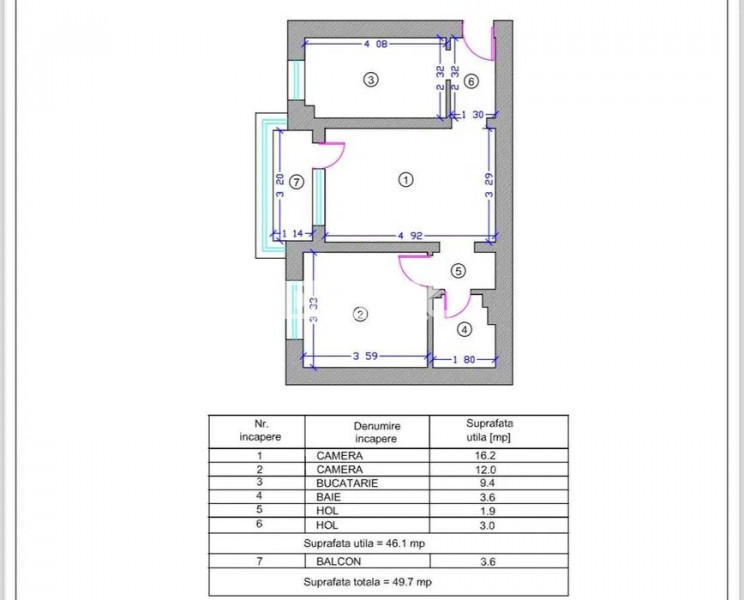 Apartament 2 Camere - City Park Mall - Parter - Mobilat Complet