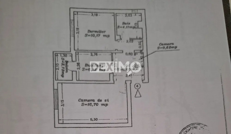 Apartament 2 Camere Decomandat - Km 5 - Etaj 1 - Gaze La Usa