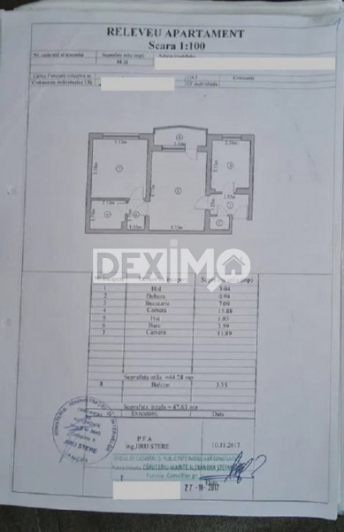 Apartament 2 Camere - Dacia City Park Mall - Etaj 2 - Mobilat - Centrala Pe Gaze