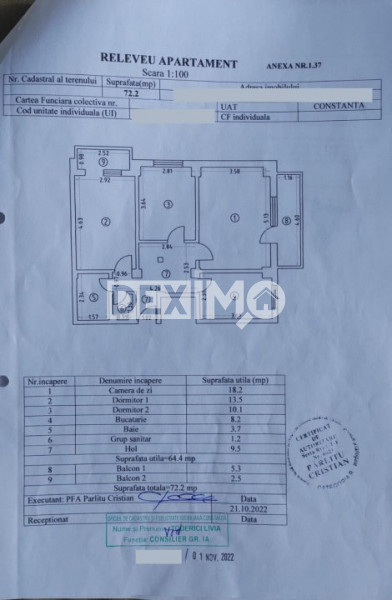 Apartament 3 Camere - Inel II Eliberarii - Centrala Pe Gaze