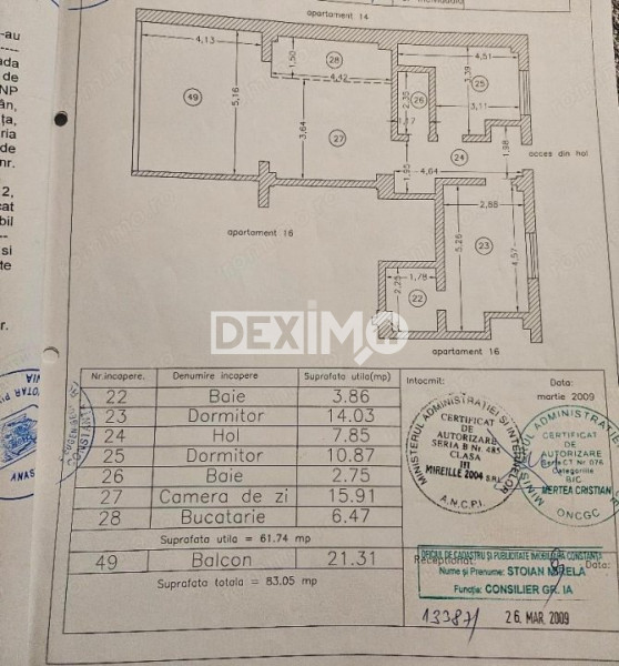 Apartament 3 Camere - Terasa 21 MP - Loc Parcare Subteran 