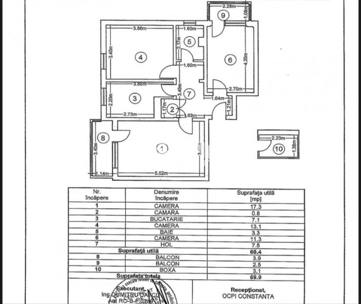 KM 4-5 LIDL-APARTAMENT 3 CAMERE DECOMANDATE CENTRALA GAZE 