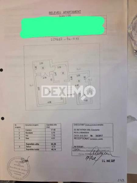 Garsoniera Zona Icil - Bloc Nou - Parter Inalt