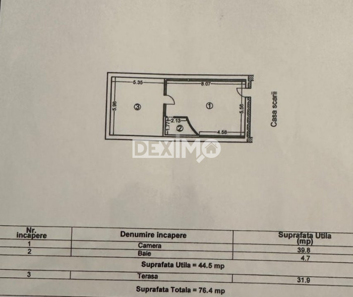 STUDIO MODERN CU TERASA GENEROASA 77 MP  113.000 EUR