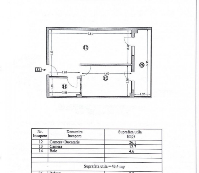Apartament modern cu 2 camere în Mamaia-Nord - Vedere la mare