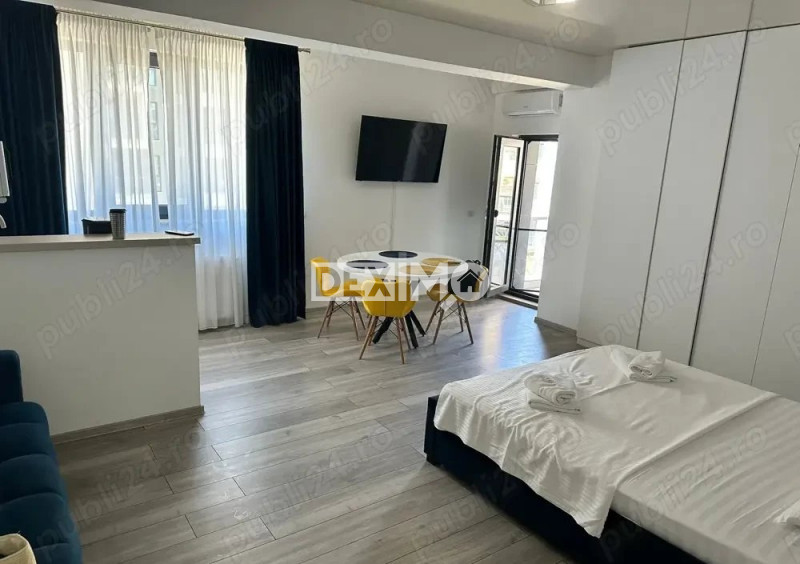 Studio spațios, complet mobilat și utilat – la 150 m de plajă, cu piscina