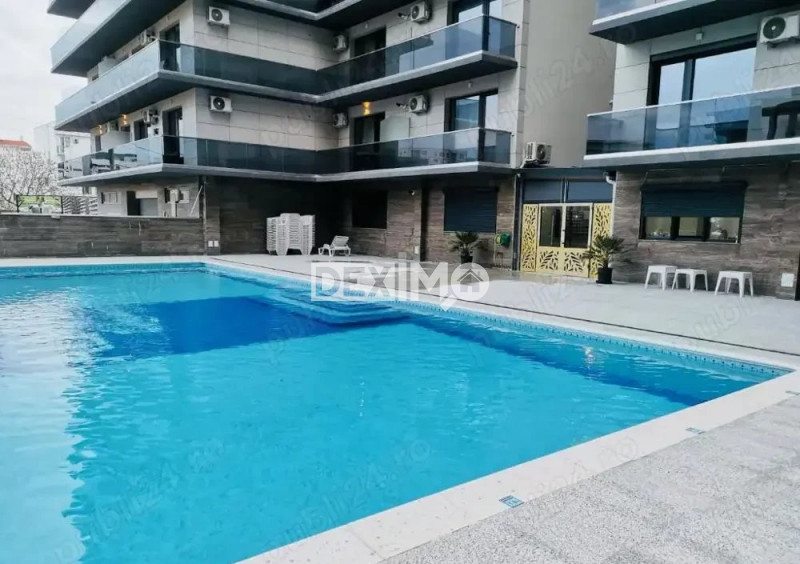 Studio spațios, complet mobilat și utilat – la 150 m de plajă, cu piscina