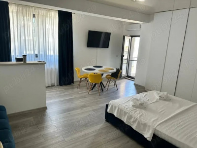 Studio spațios, complet mobilat și utilat – la 150 m de plajă, cu piscina