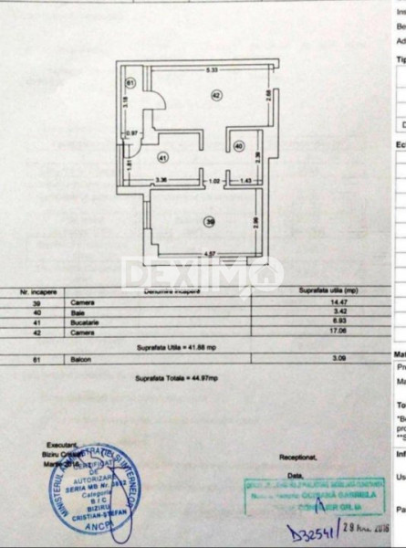 Apartament 2 Camere - Bloc Nou - Zona Tomis Nord