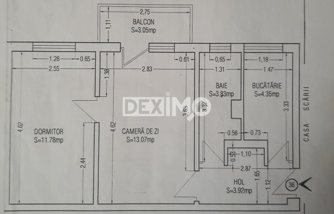 OCAZIE!!! INEL II-SALVARE APARTAMENT CU 2 CAMERE CENTRALA PE GAZE