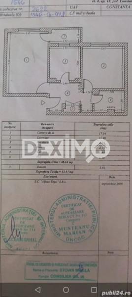 DACIA-B.P. HASDEU - APARTAMENT CU 2 CAMERE DECOMANDAT MOBILAT