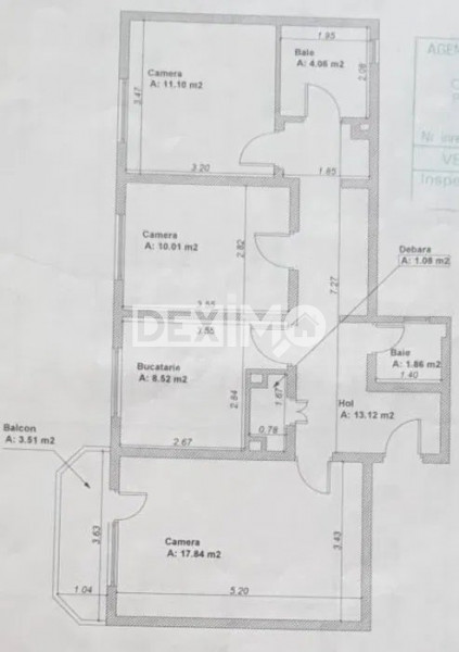 TOMIS NORD-EUROMATERNA APARTAMENT CU 3 CAMERE CENTRALA GAZE