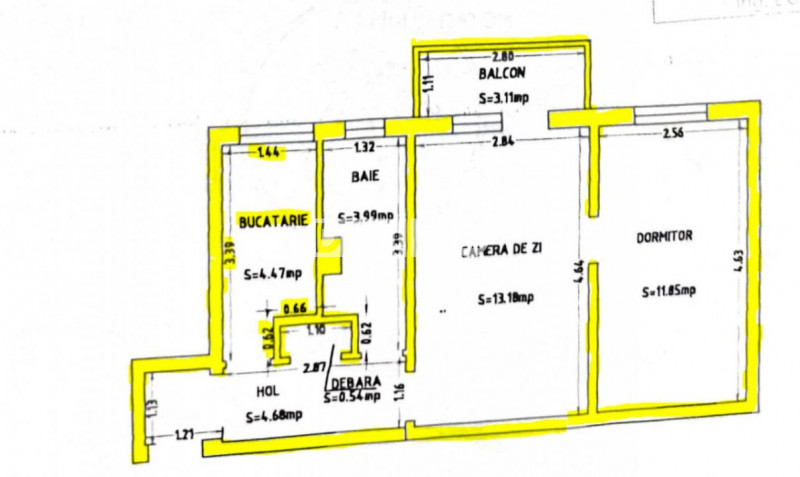 Apartament 2 Camere La Cheie - Renovat / Mobilat Recent