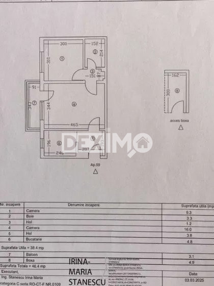 Apartament 2 camere – Tomis Nord / Campus – la 2 minute de Penny Market