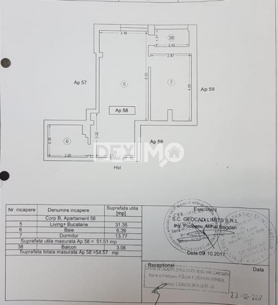 BLOC NOU-TOMIS NORD-EUROMATERNA APARTAMENT CU 2 CAMERE MOBILAT