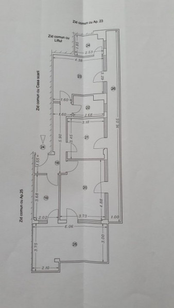 Apartament 3 camere,decomandat,centrala proprie,mobilat partial,finisaje Premium