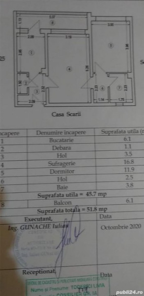 Apartament 2 Camere Semidecomandate - Zona Abator - Etaj 6