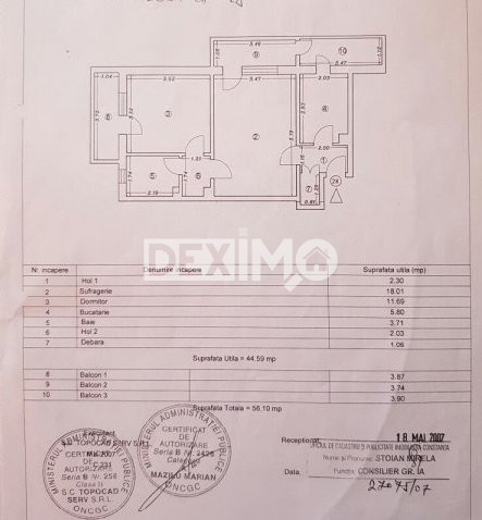 Apartament 2 Camere - Zona Tomis III - Mobilat - Etaj 6