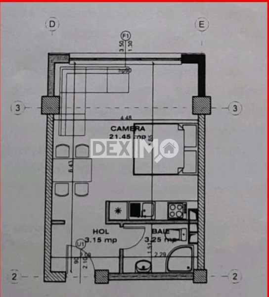Garsoniera - Zona Compozitorilor - Etaj 8