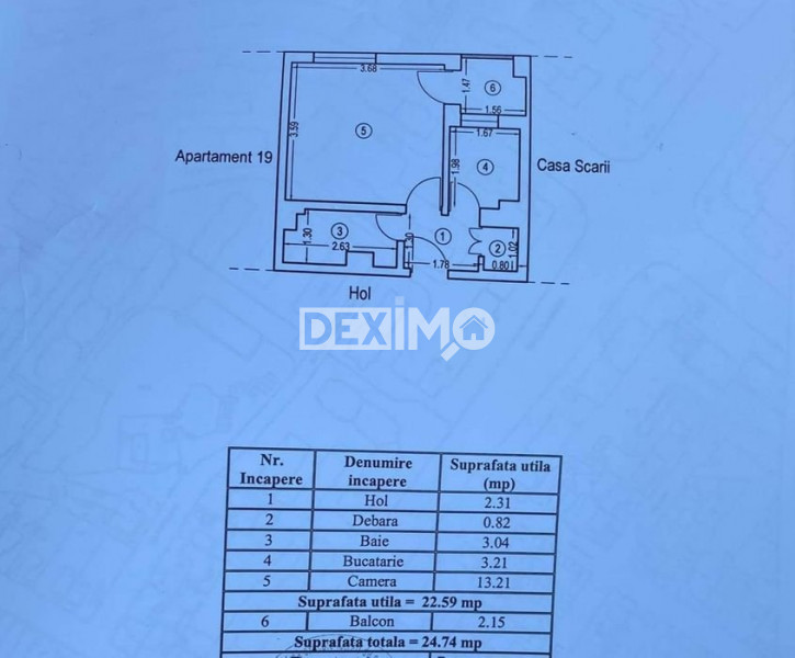 Garsoniera - Zona Inel II - Etaj 1 