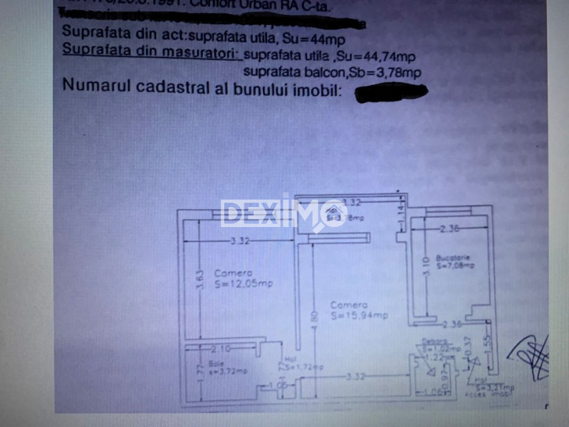 Apartament 2 Camere - Zona Tomis I - Izolat - Gaze