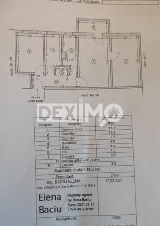 Apartament 3 Camere - Zona KM 4-5 - Etaj 1 - Gaze